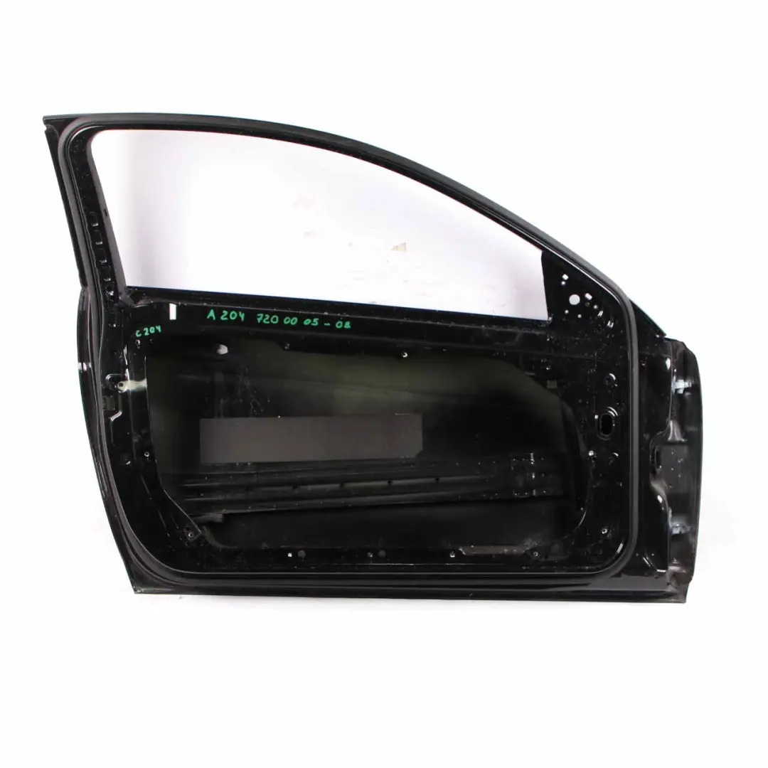 Mercedes C204 W204 Coupe Door Front Left N/S Obsidian Black Metallic - 197