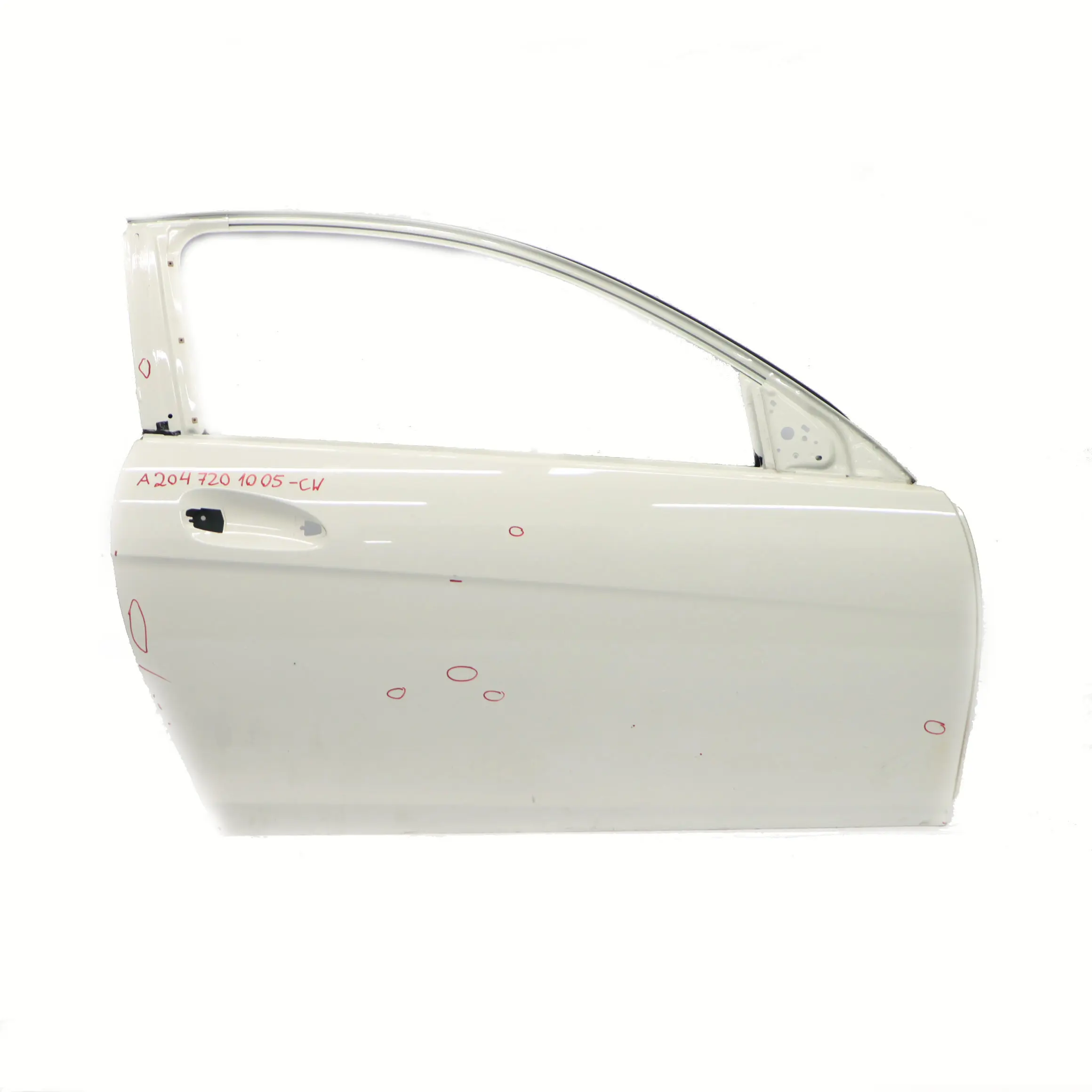 Door Front Mercedes C204 W204 Coupe Right O/S Calcite White - 650