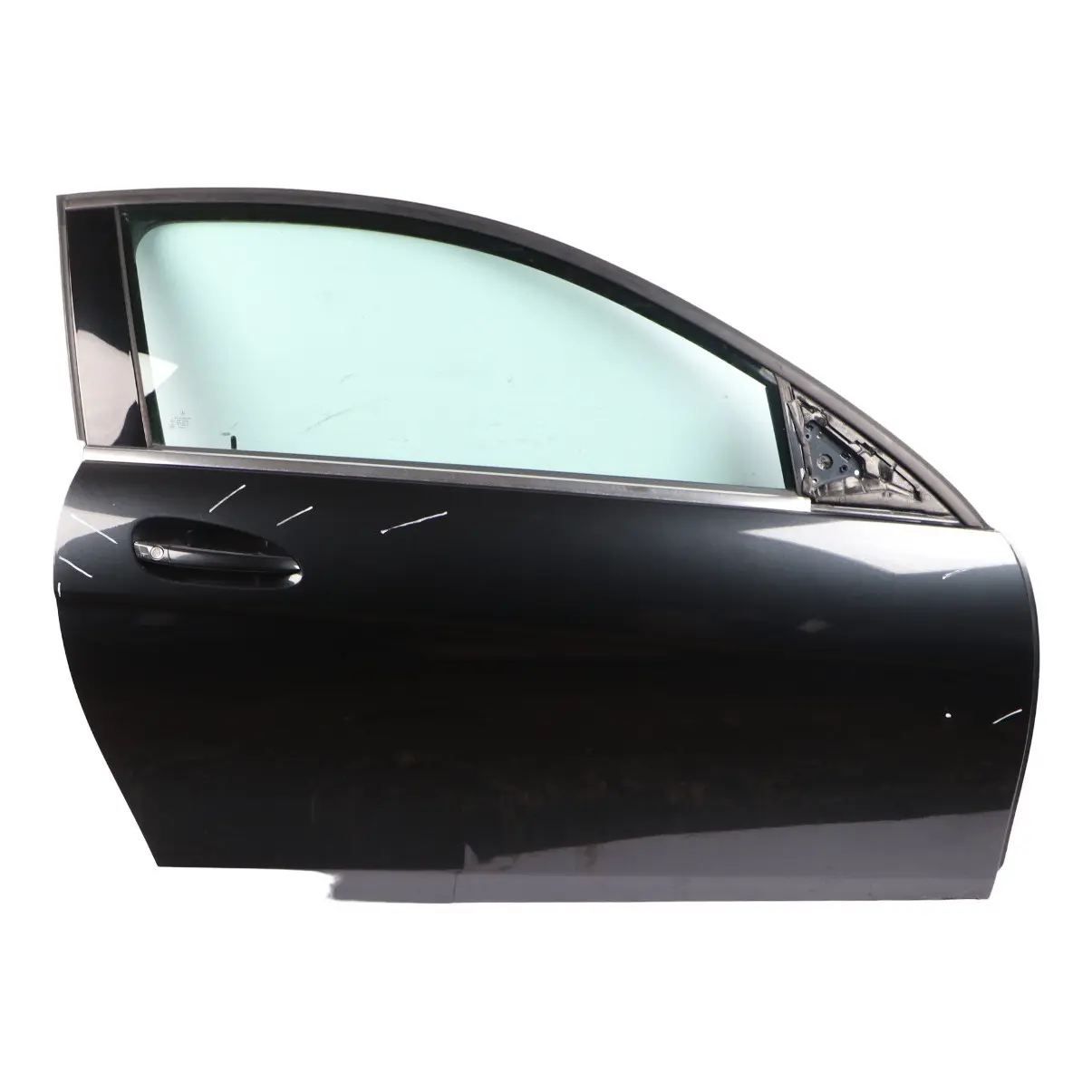 Door Front Mercedes C204 W204 Coupe Right O/S Magnetite Black Metallic - 183