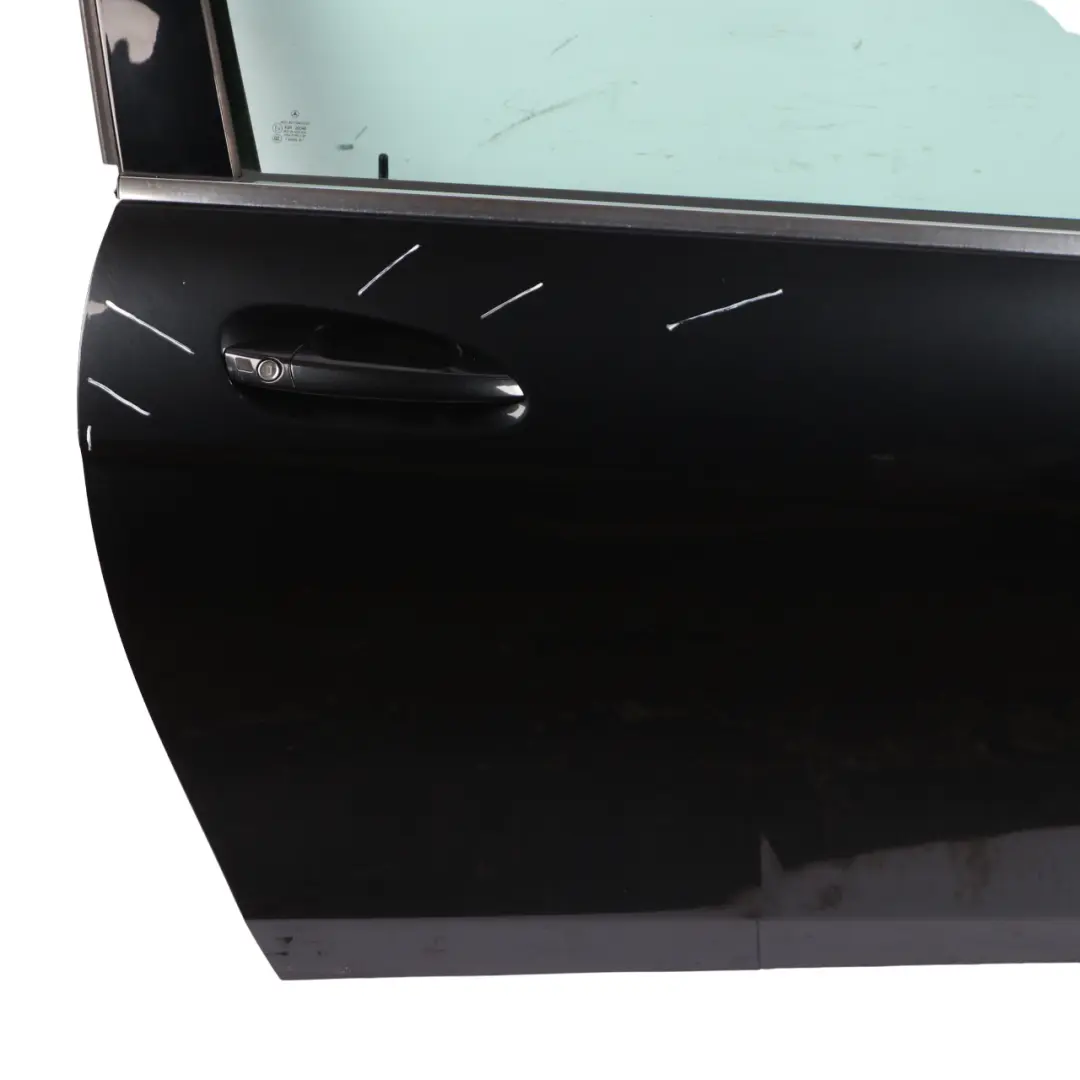 Door Front Mercedes C204 W204 Coupe Right O/S Magnetite Black Metallic - 183