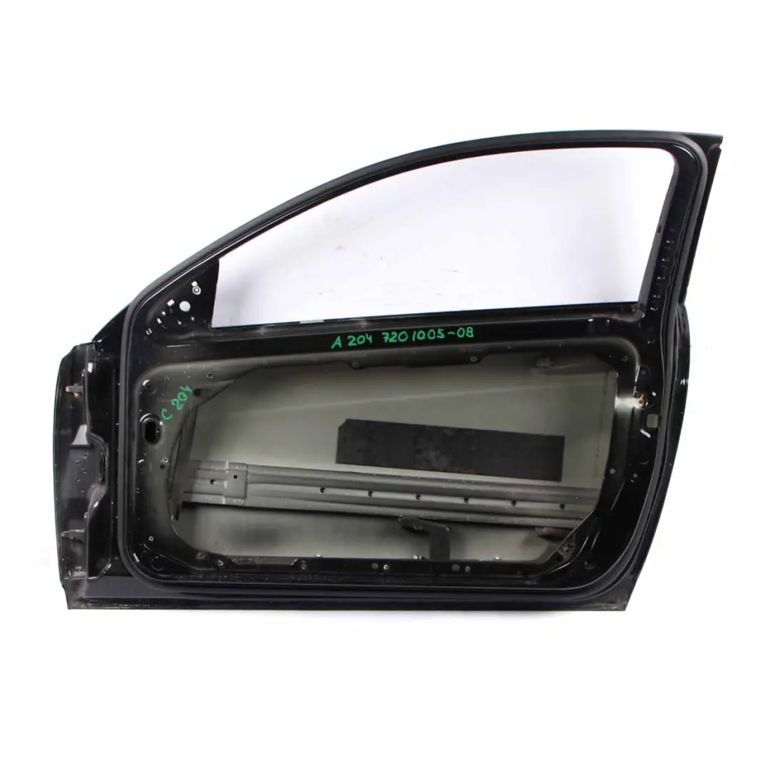 Front Door Mercedes C204 W204 Coupe Right O/S Obsidian Black Metallic - 197