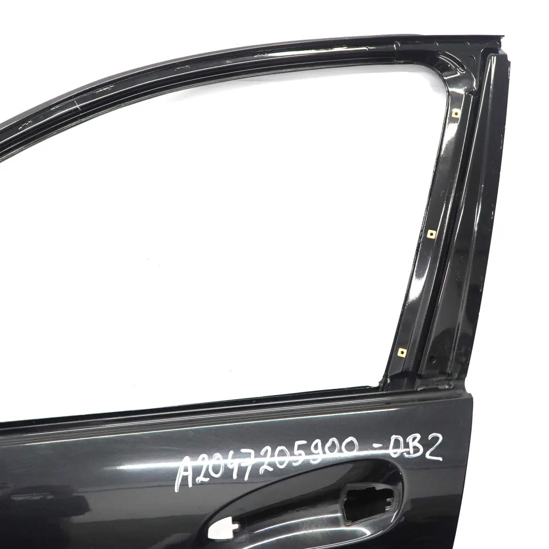 Mercedes W204 Door Front Left N/S Covering Obsidian Black Metallic - 197