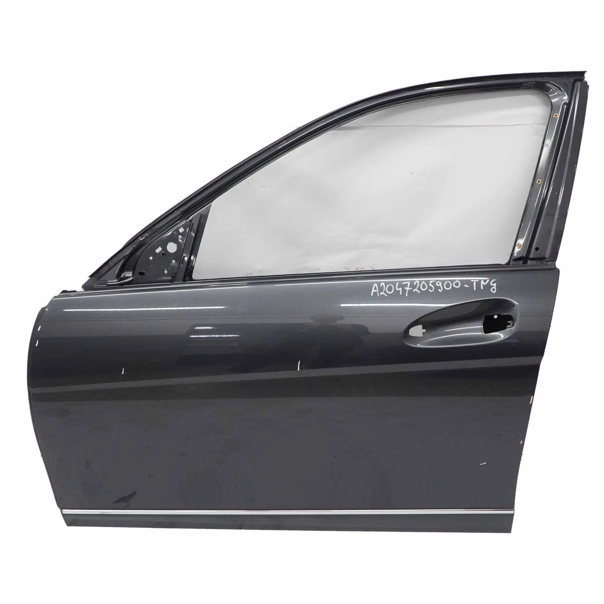 Mercedes W204 Door Front Left N/S Covering Tenorite Grey Metallic - 755