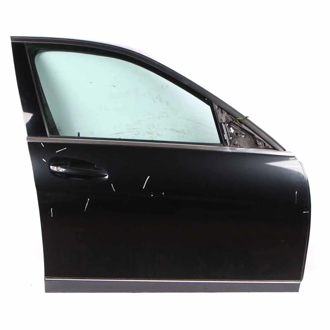 Mercedes W204 Door Front Right O/S Covering Magnetite Black Metallic - 183