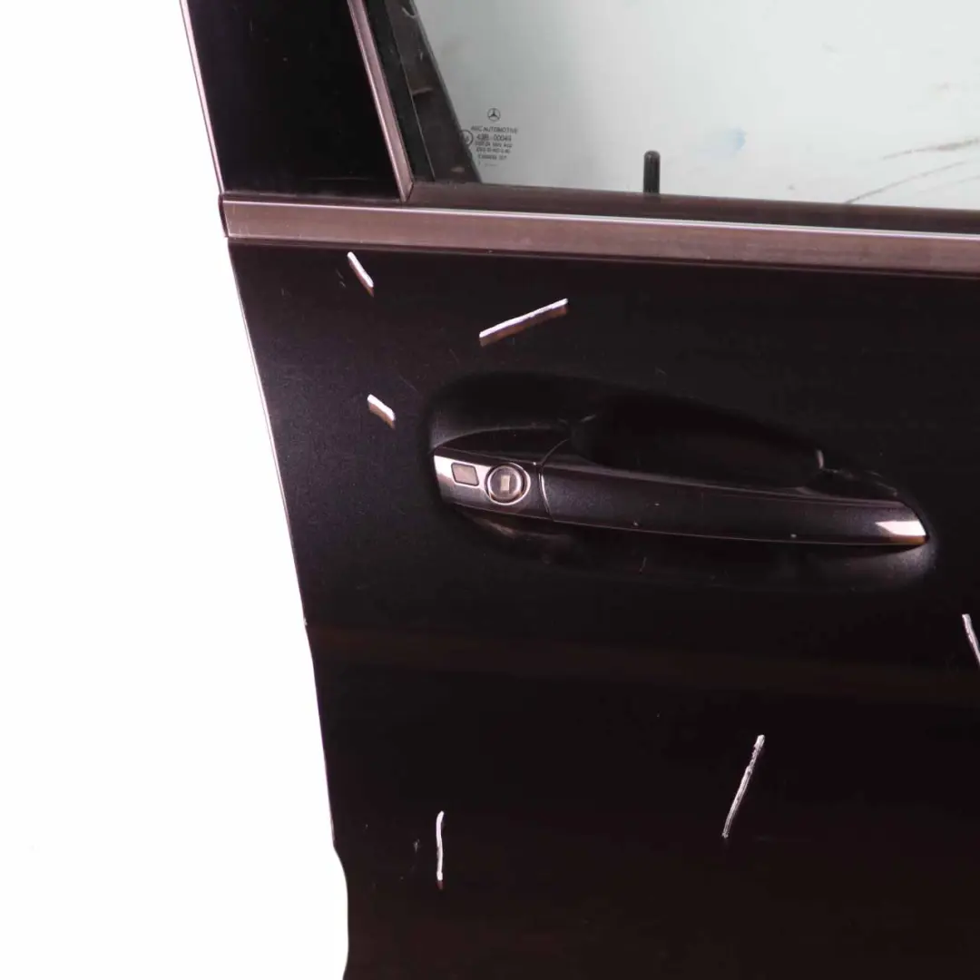 Mercedes W204 Door Front Right O/S Covering Magnetite Black Metallic - 183