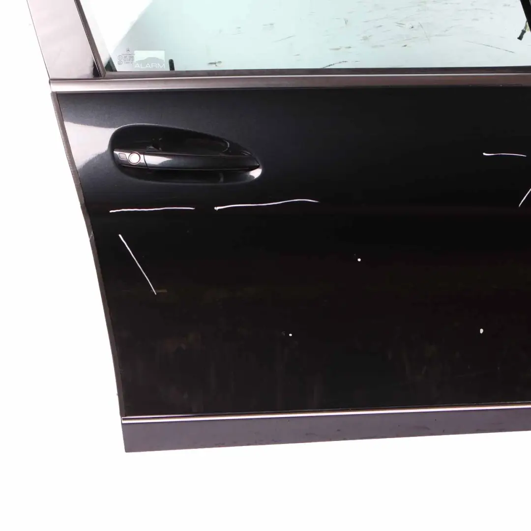 Mercedes W204 Door Front Right O/S Covering Magnetite Black Metallic - 183