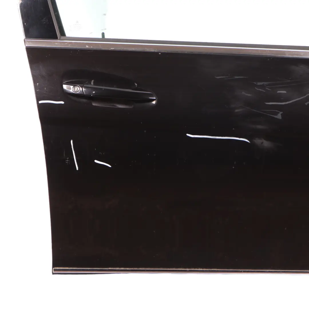 Mercedes W204 Door Front Right O/S Covering Obsidian Black Metallic - 197