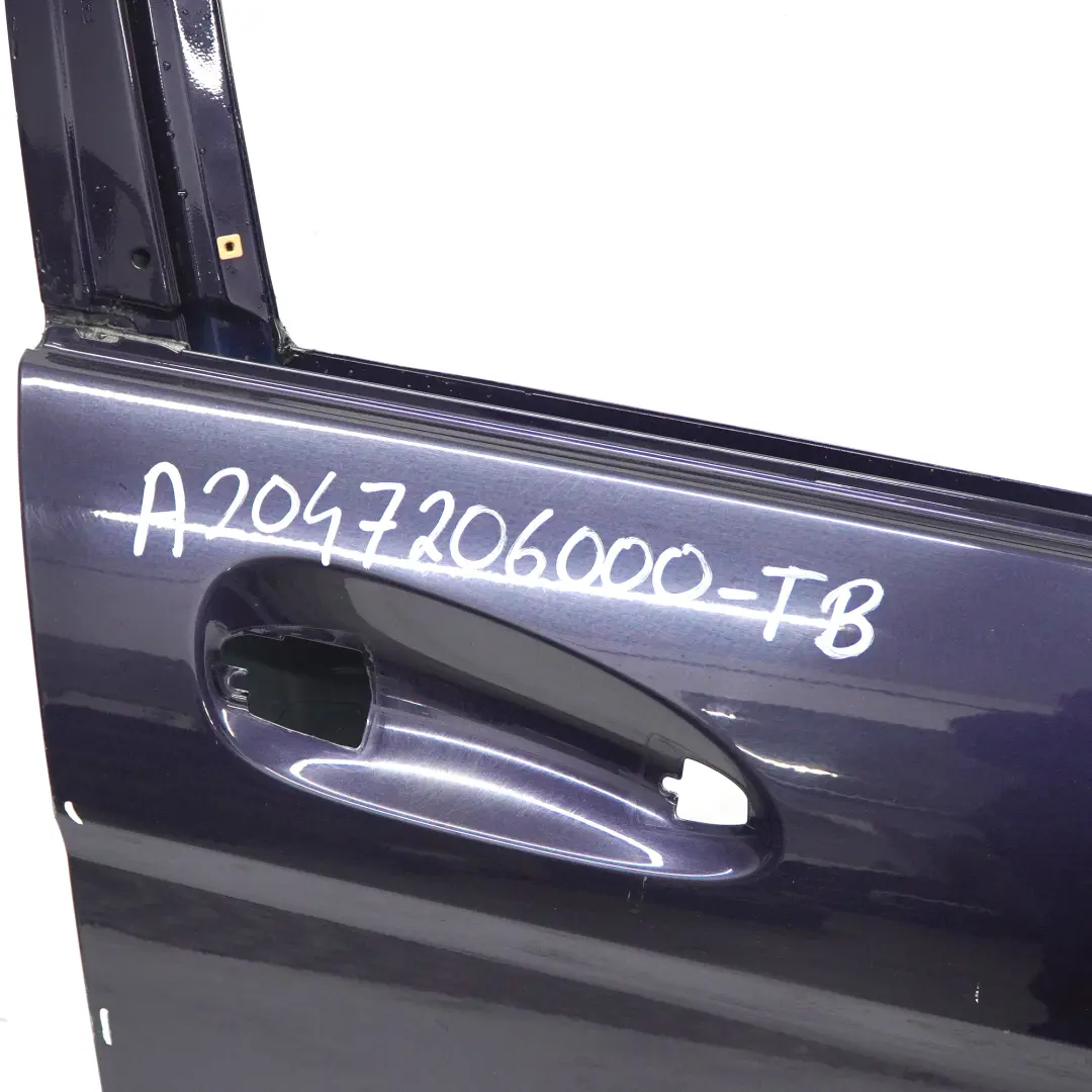 Mercedes W204 Door Front Right O/S Covering Tanzanite Blue Metallic - 359