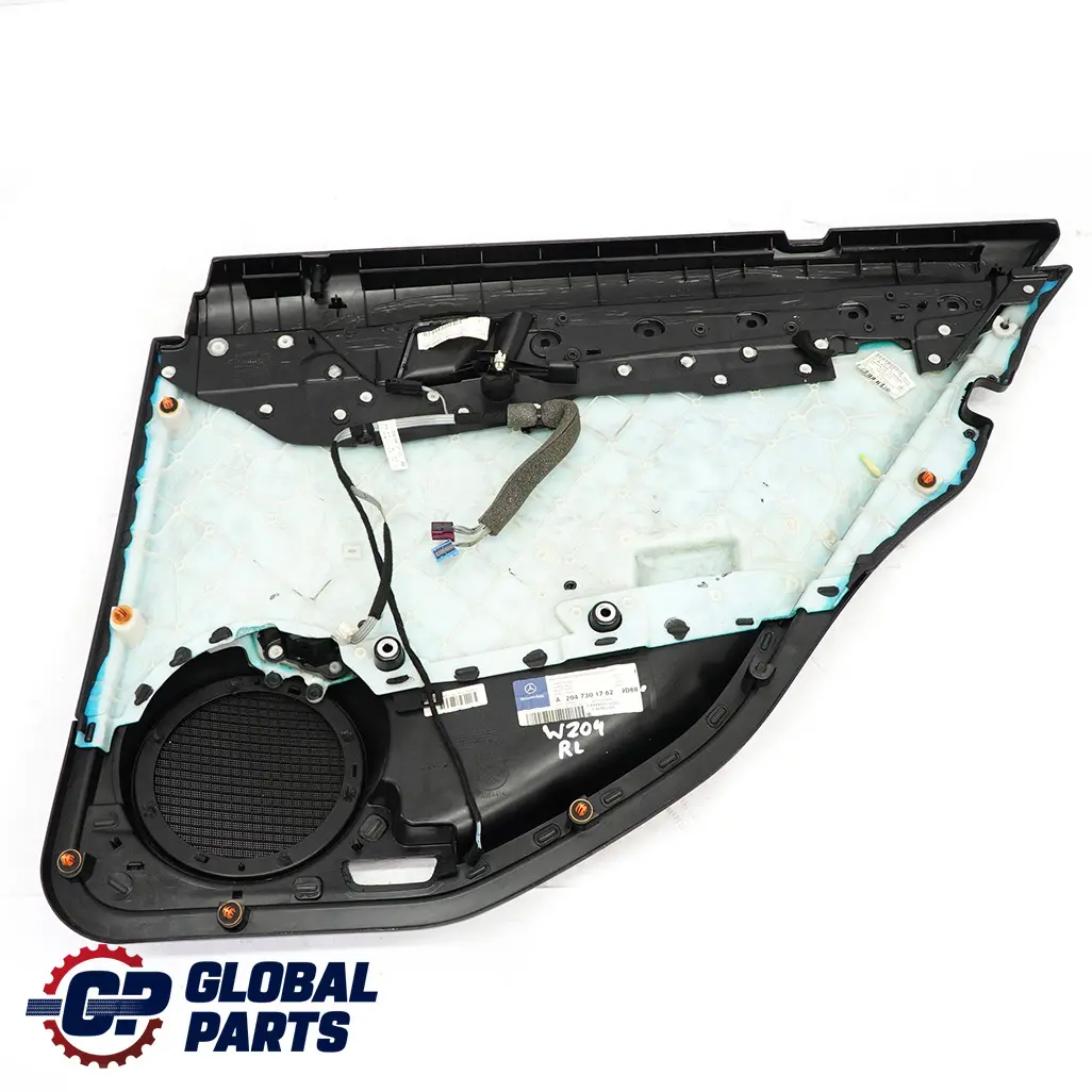 Mercedes W204 Trasera Izquierda Panel De La Tarjeta De Puerta Negro A2047301762