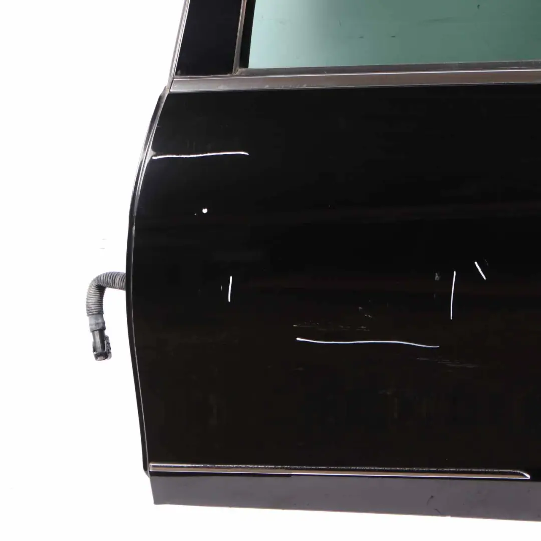 Mercedes W204 Door Rear Left N/S Covering Obsidian Black Metallic - 197