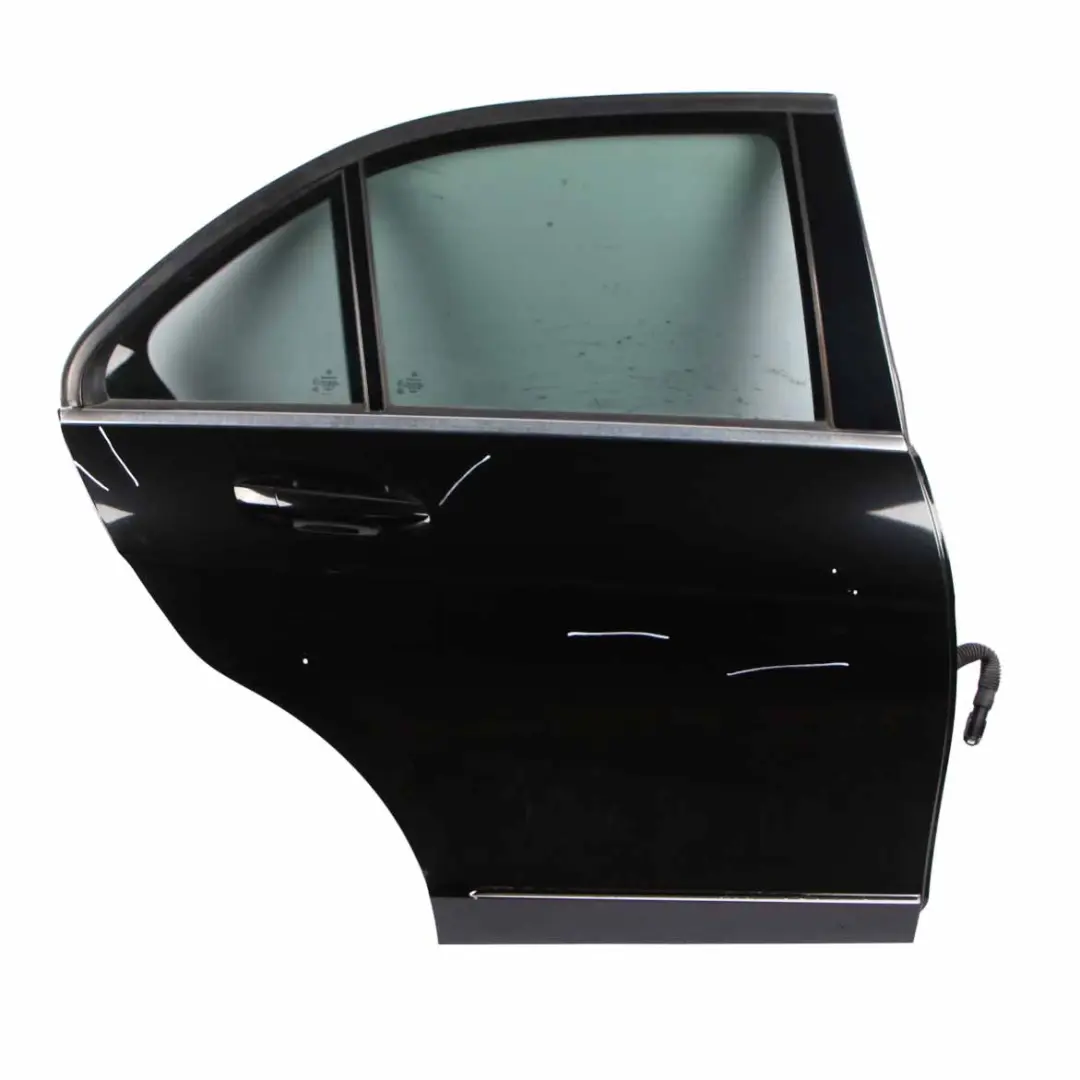 Mercedes W204 Door Rear Right O/S Covering Obsidian Black Metallic - 197