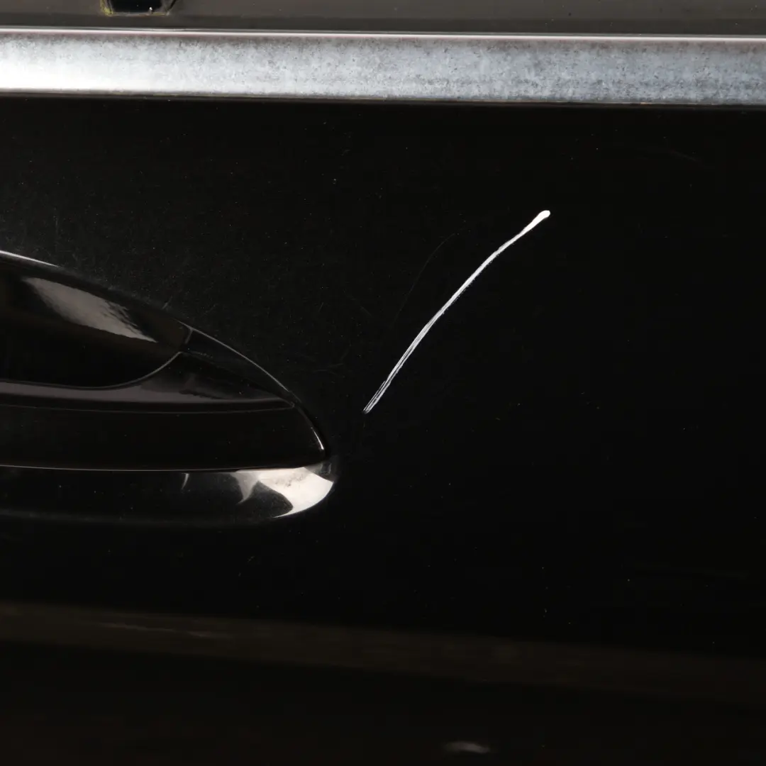 Mercedes W204 Door Rear Right O/S Covering Obsidian Black Metallic - 197