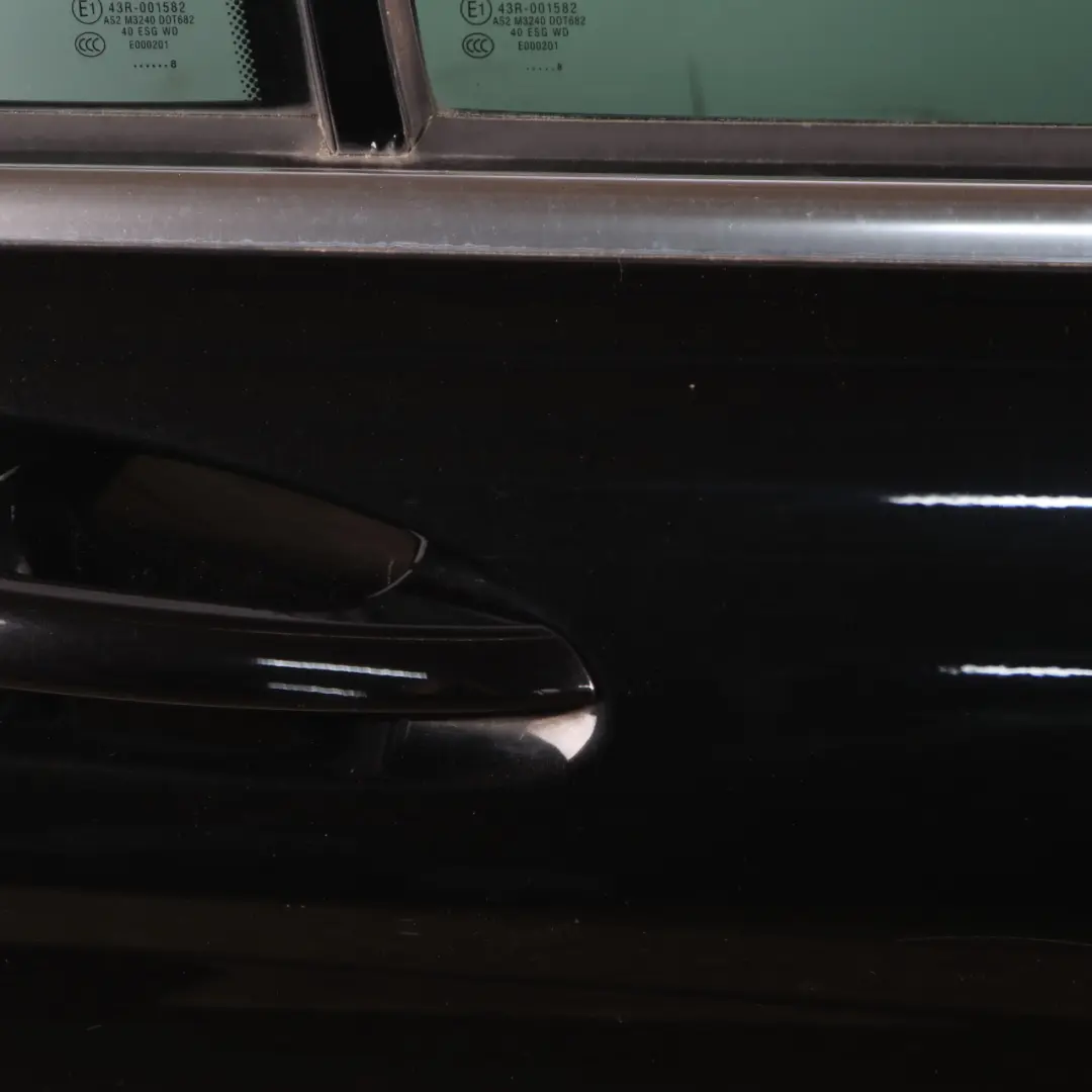 Mercedes W204 Door Rear Right O/S Covering Obsidian Black Metallic - 197