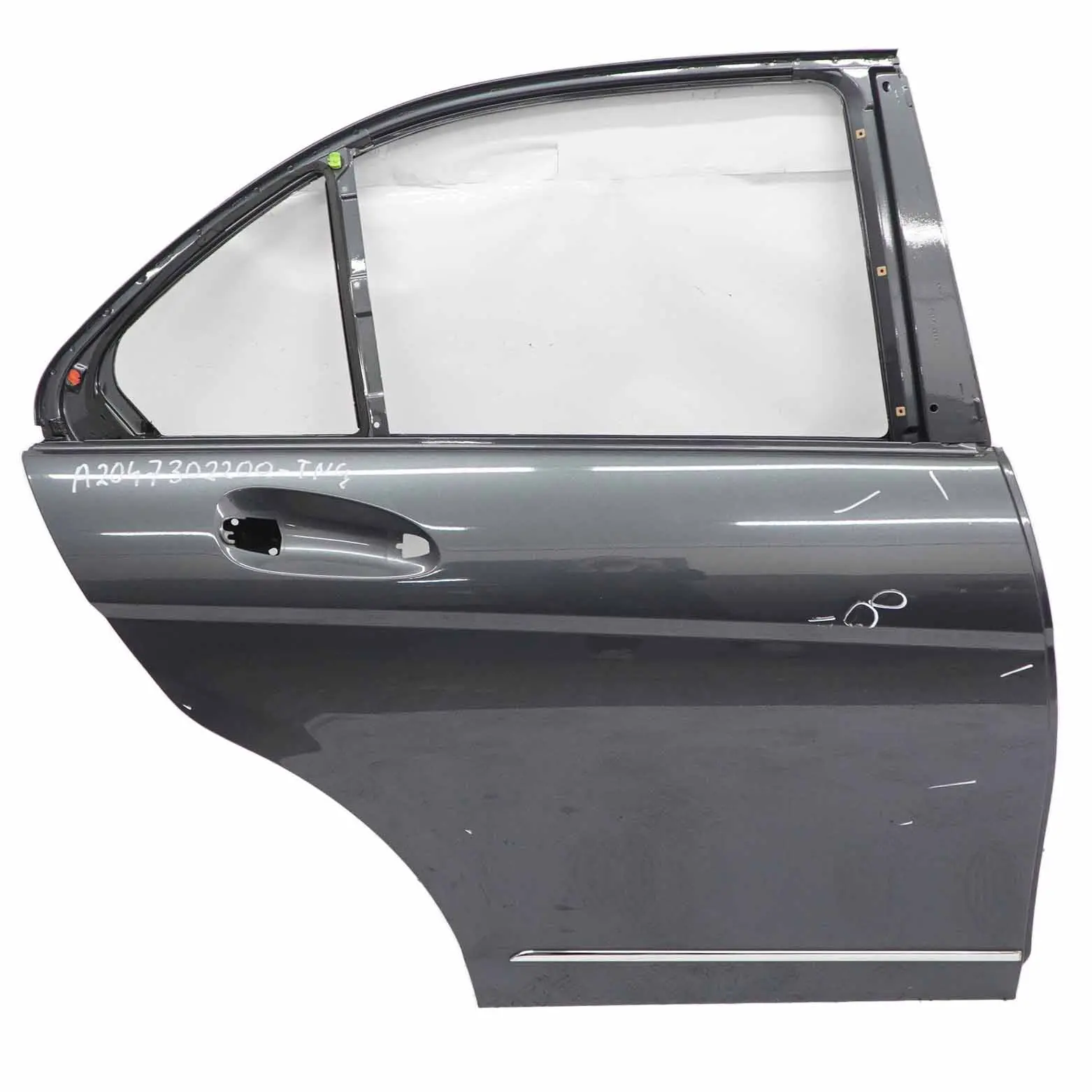 Mercedes W204 Door Rear Right O/S Covering Tenorite Grey Metallic - 755