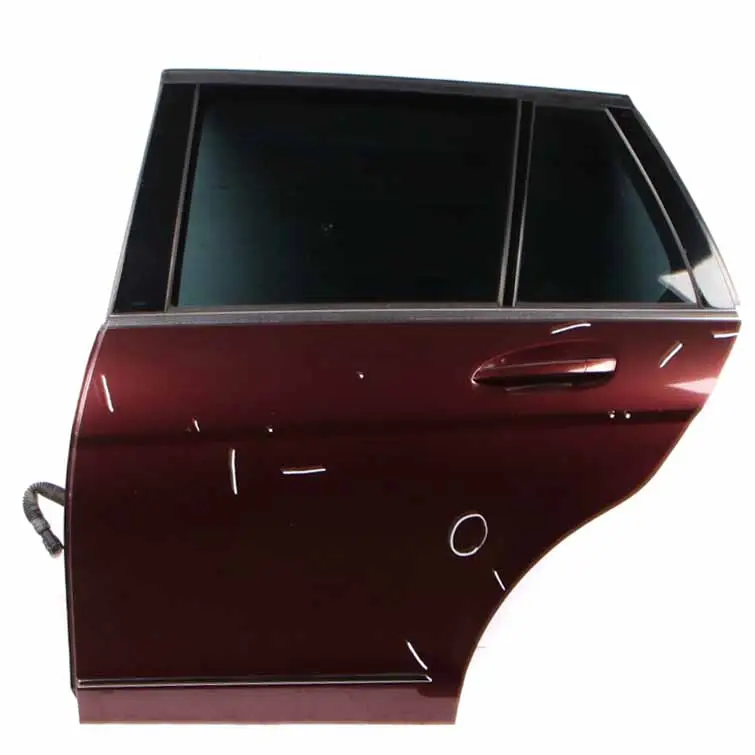 Mercedes S204 Estate Door Rear Left N/S Covering Carneol Red Metallic - 544