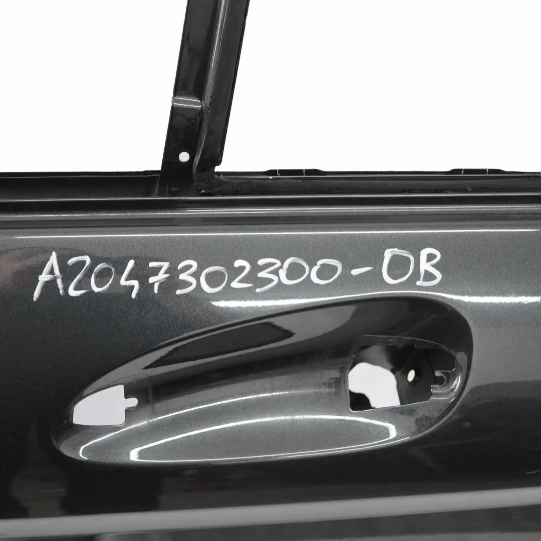 Mercedes S204 Kombi Tür hinten links Verkleidung Obsidian Schwarz Metallic - 197