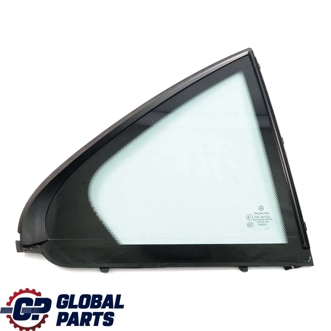 Mercedes-Benz C-Class W204 Rear Right O/S Quarter Side Window Green Glass AS2