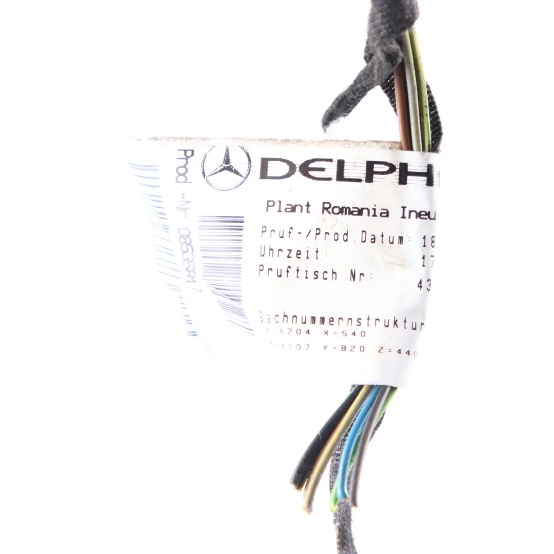 Mercedes W204 Estate Tail Light Rear Right O/S Plug Socket Wiring A2115450328