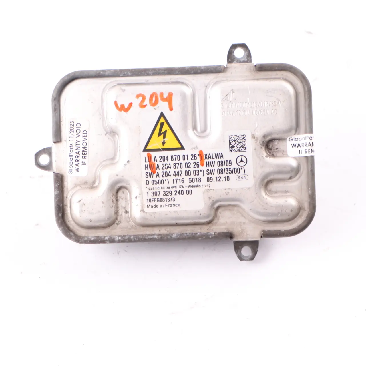 Mercedes W204 Xenon Headlight Ballast Control Unit Module A2048700126