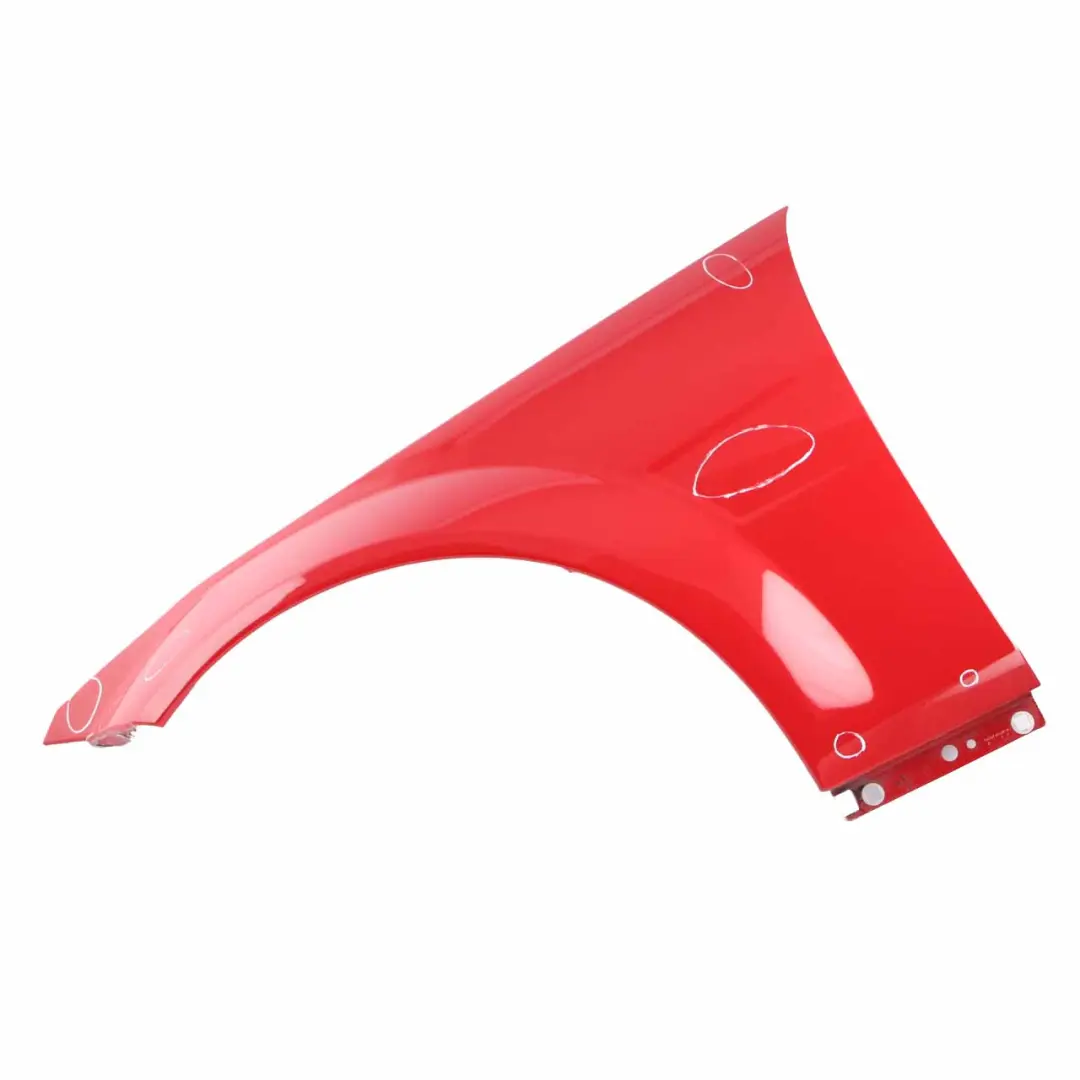 Mercedes W204 AMG C63 Front Left N/S Side Panel Wing Fender Feueropal Red - 590