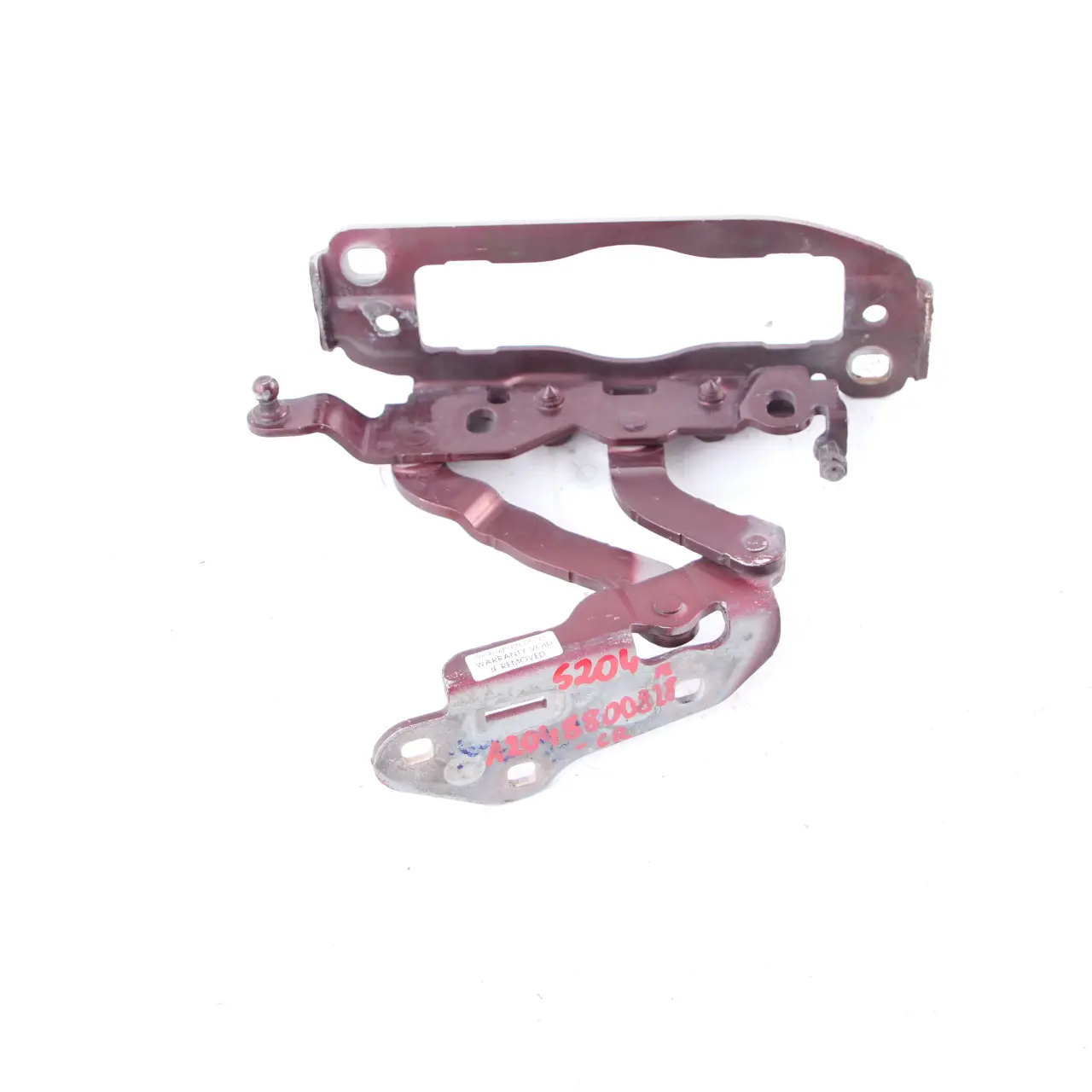 Mercedes W204 Hinge Right O/S Hood Bonnet Front Carneol Red Metallic - 544