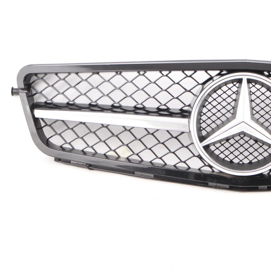 Mercedes C204 Hood Bonnet Grille Front Radiator Beam Trim Panel Black Chrome