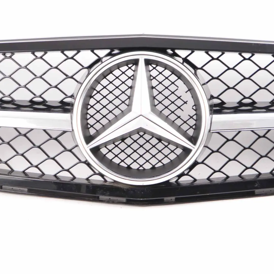 Mercedes C204 Hood Bonnet Grille Front Radiator Beam Trim Panel Black Chrome