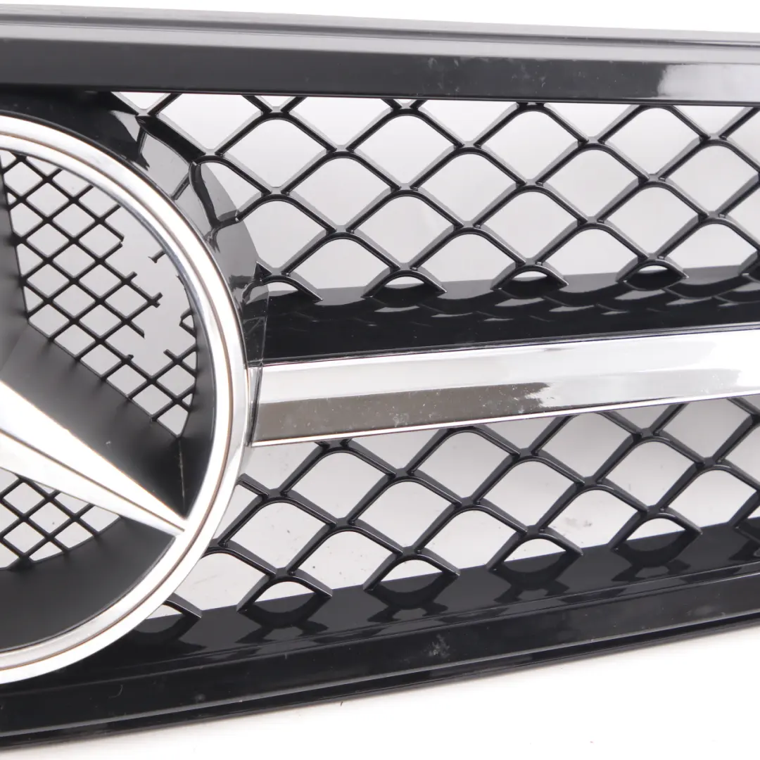 Mercedes C204 Hood Bonnet Grille Front Radiator Beam Trim Panel Black Chrome