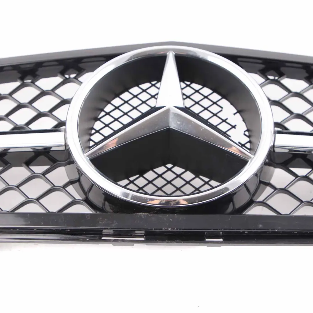 Mercedes C204 Hood Bonnet Grille Front Radiator Beam Trim Panel Black Chrome