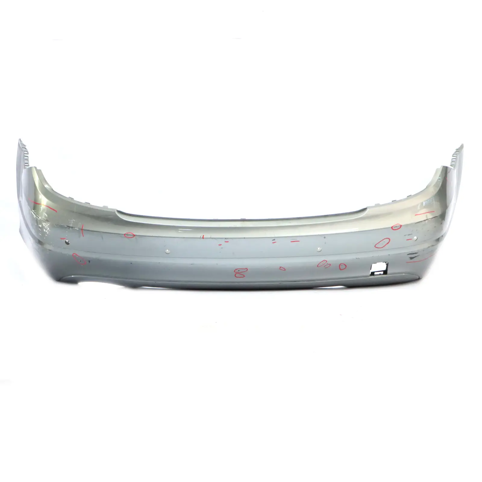 Mercedes W204 Rear Bumper Trim Panel Covering Palladium Silver Metallic - 792