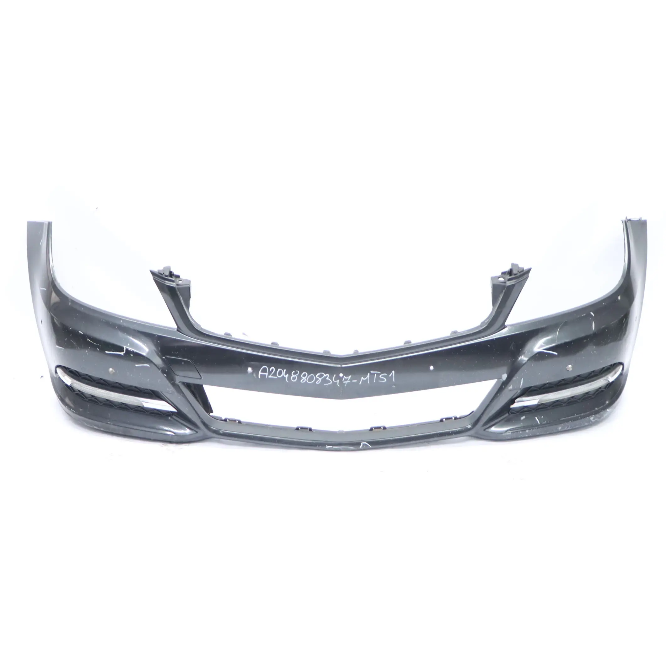 Mercedes W204 Front Bumper AMG Trim Panel Cover Magnetite Black Metallic - 183