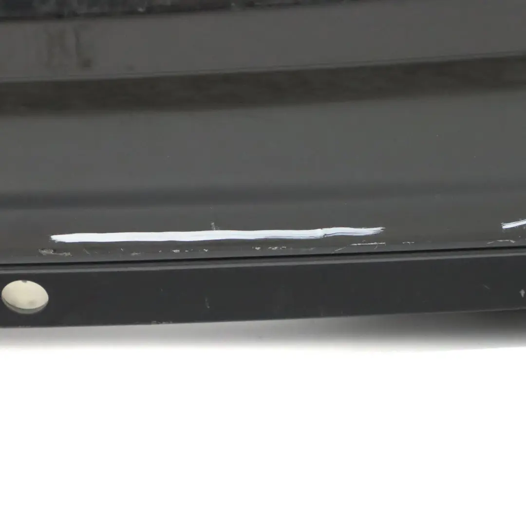 Mercedes S204 Rear Bumper Trim Panel Covering Black Painted