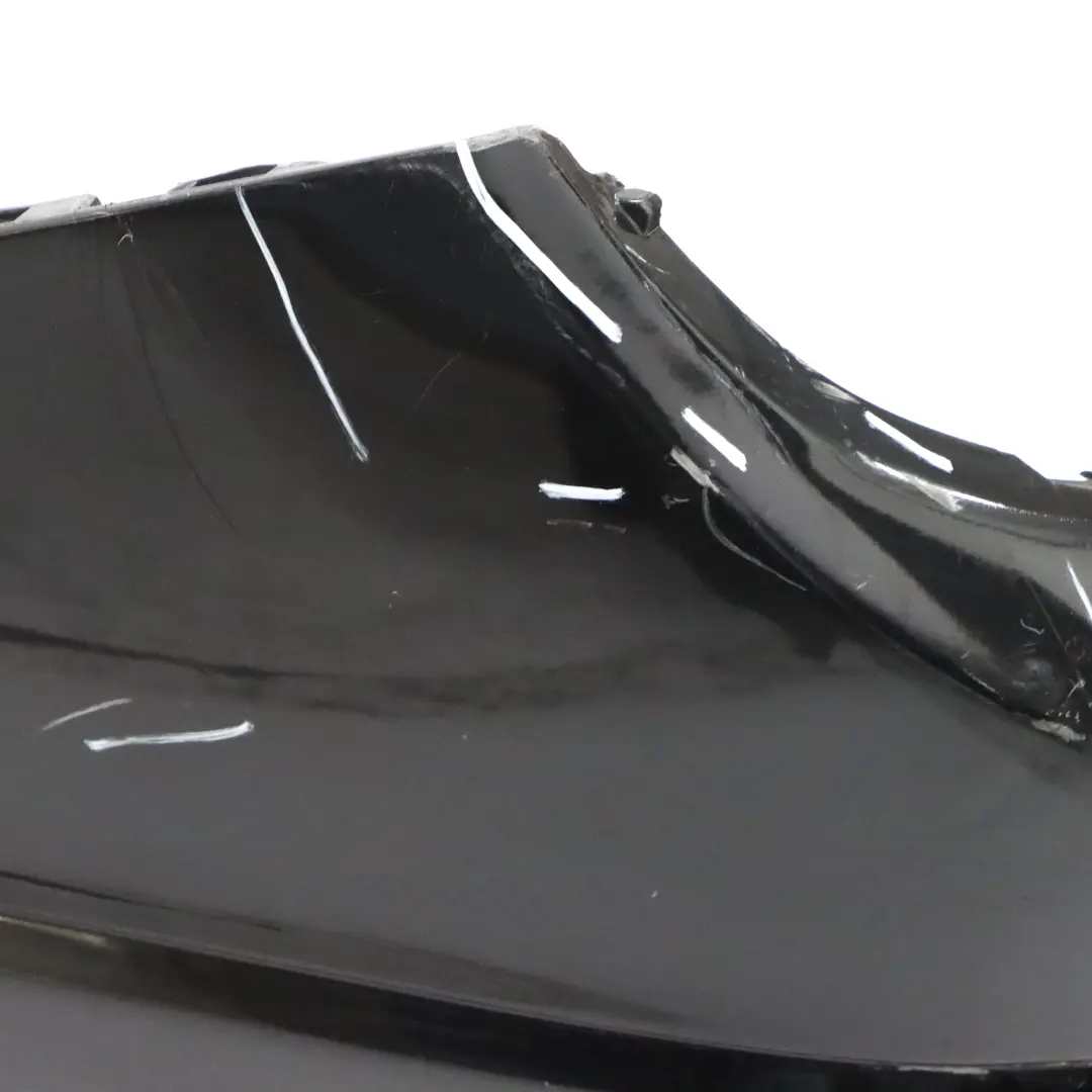 Mercedes S204 Rear Bumper Trim Panel Covering Black Painted