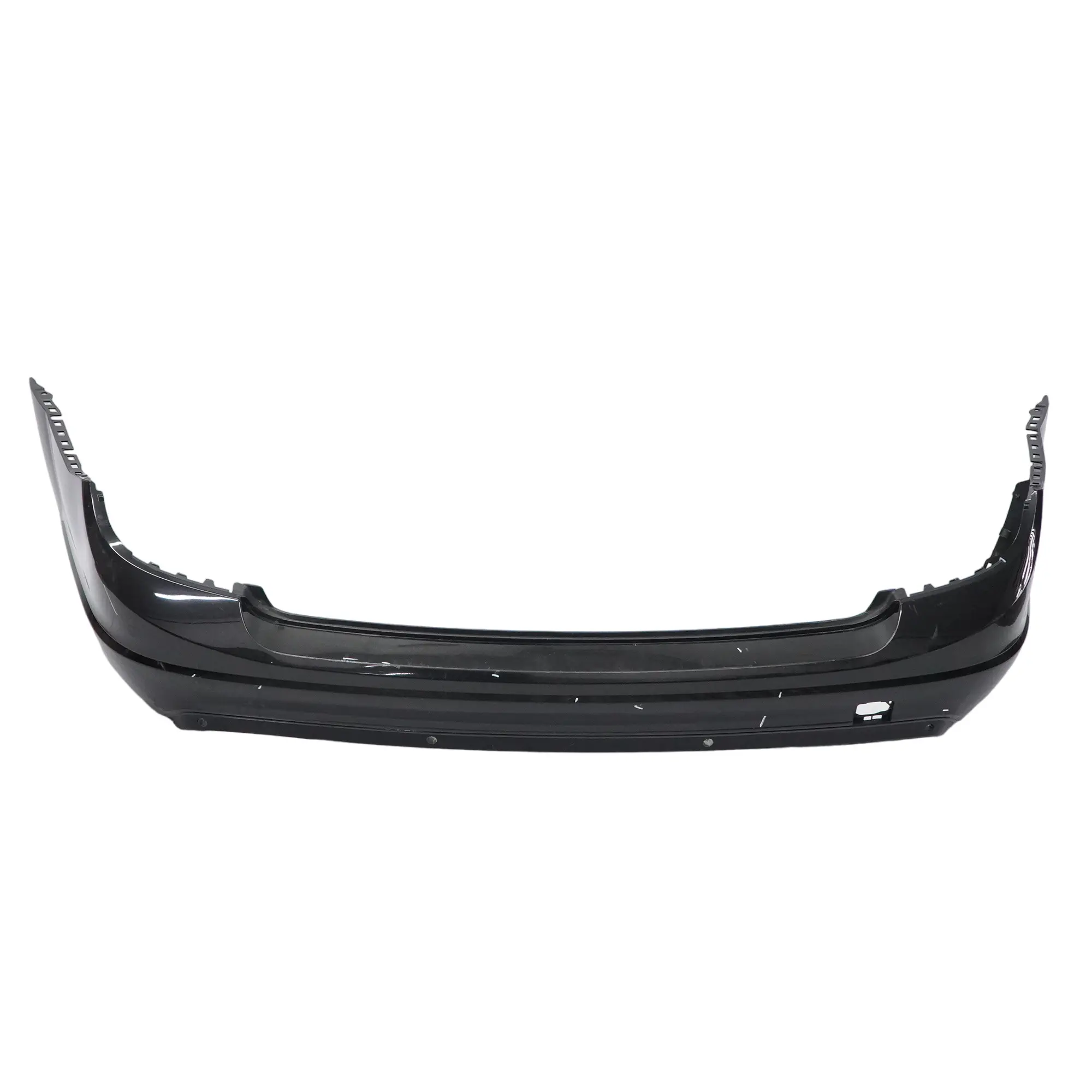 Mercedes S204 Rear Bumper Trim Panel Cover Obsidian Black Metallic - 197