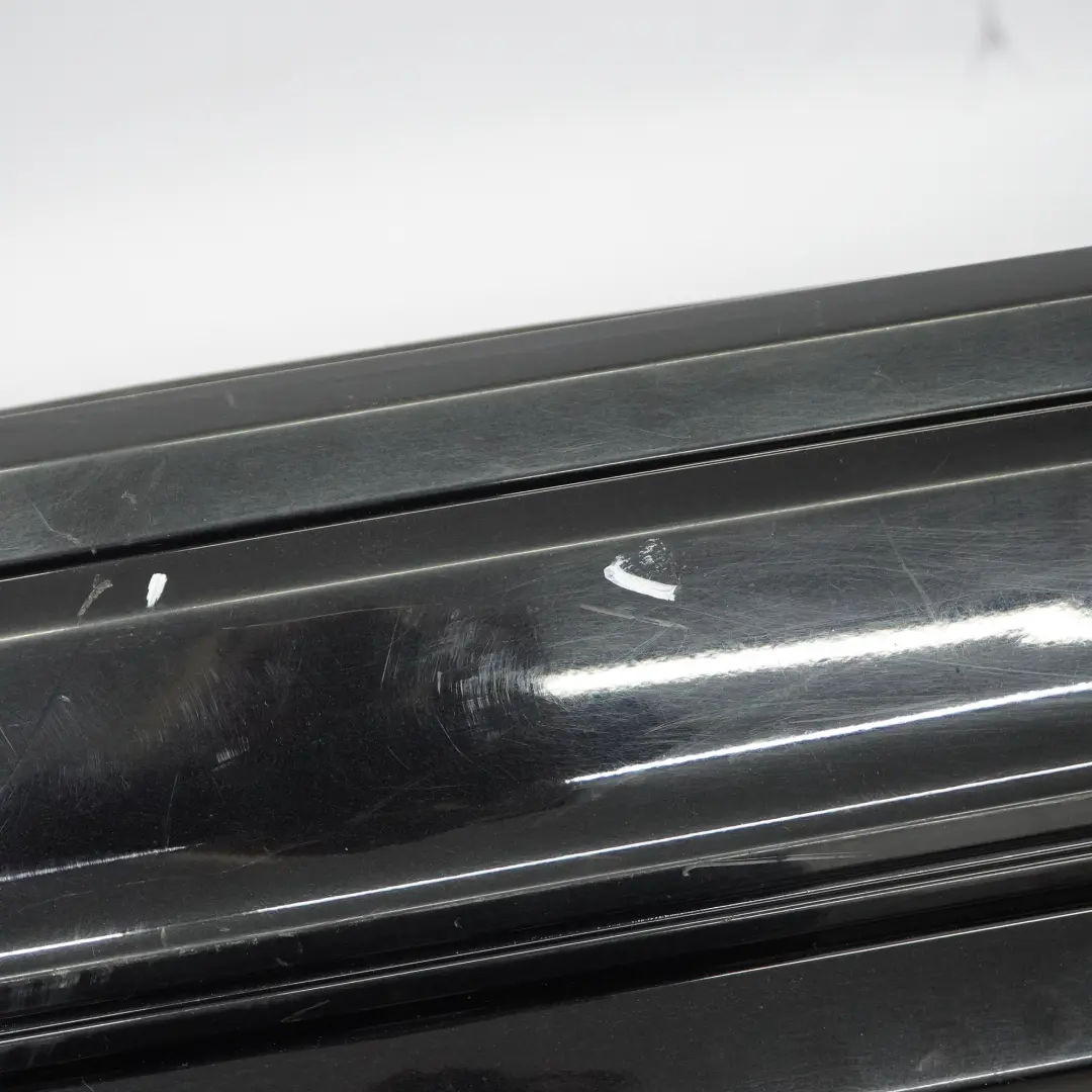 Mercedes S204 Rear Bumper Trim Panel Cover Obsidian Black Metallic - 197