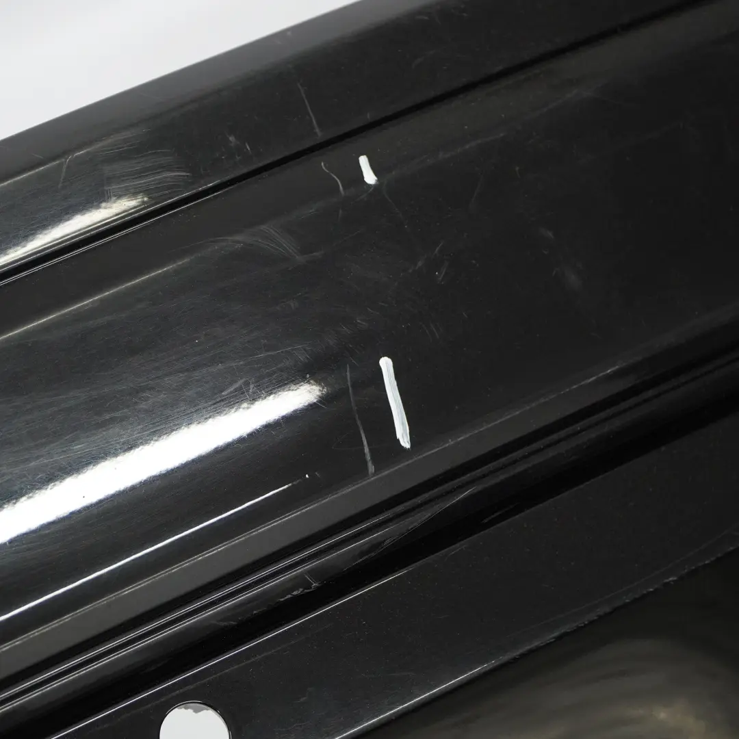 Mercedes S204 Rear Bumper Trim Panel Cover Obsidian Black Metallic - 197