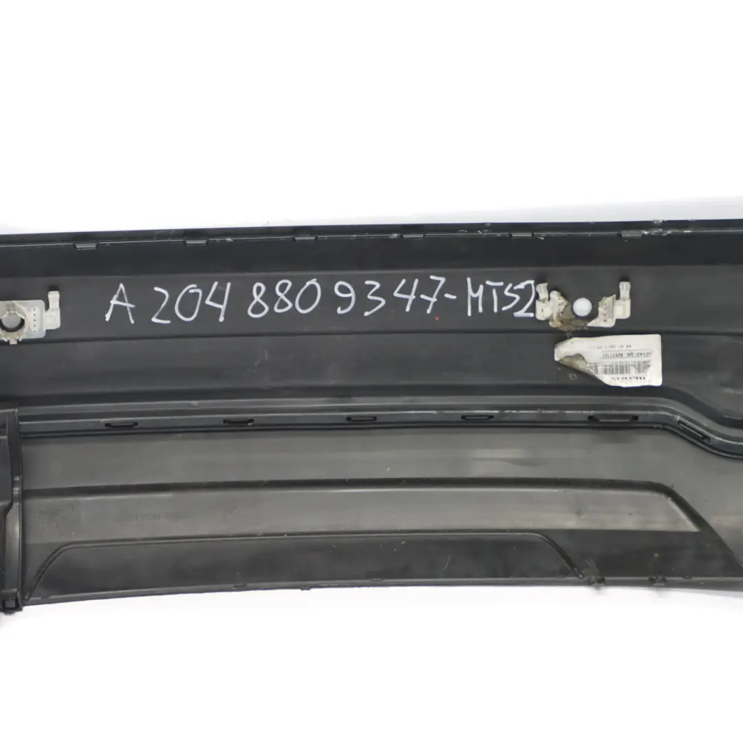 Mercedes W204 Rear Bumper Trim Panel AMG Magnetite Black Metallic - 183