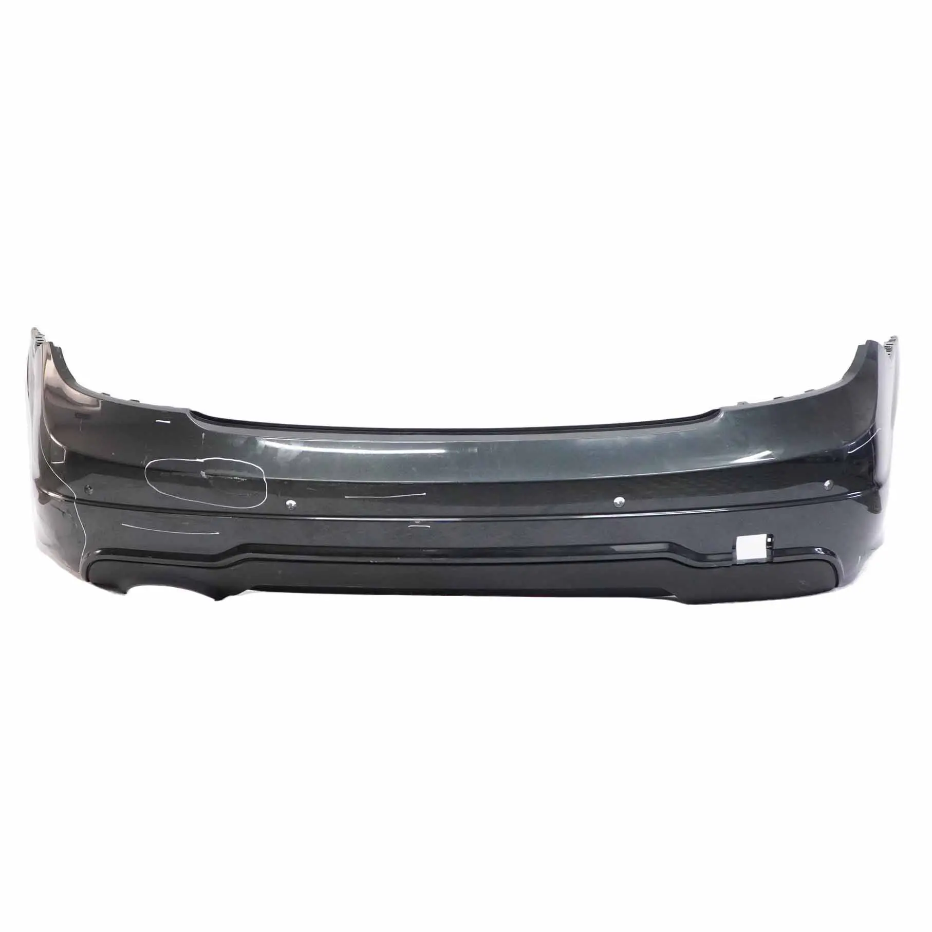 Mercedes W204 Rear Bumper Trim Panel AMG Magnetite Black Metallic - 183