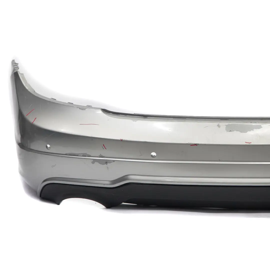 Mercedes W204 Rear Bumper Trim Panel Covering Palladium Silver Metallic - 792