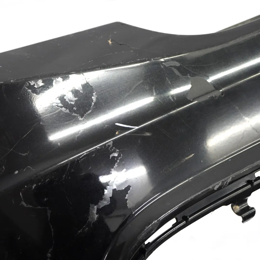 Mercedes S204 Rear Bumper Trim Panel Cover AMG Obsidian Black Metallic - 197