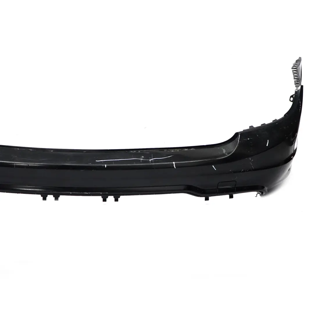 Mercedes S204 Rear Bumper Trim Panel Cover AMG Obsidian Black Metallic - 197