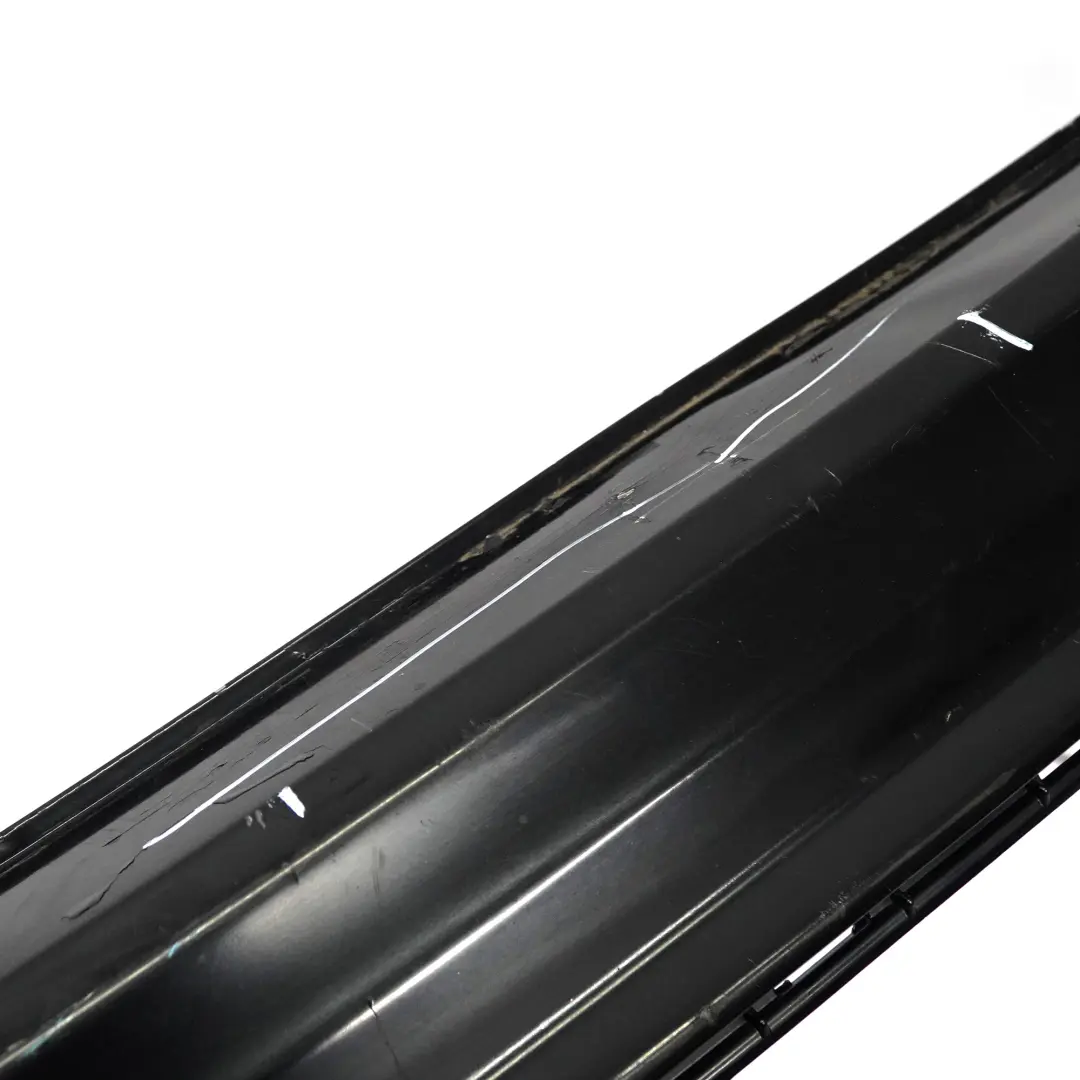 Mercedes S204 Rear Bumper Trim Panel Cover AMG Obsidian Black Metallic - 197