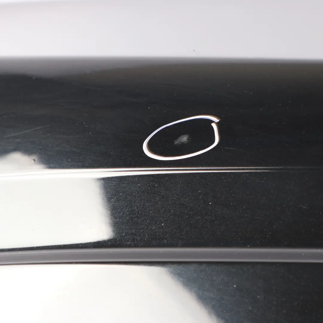 Mercedes W204 Rear Bumper Trim Panel AMG Obsidian Black Metallic - 197