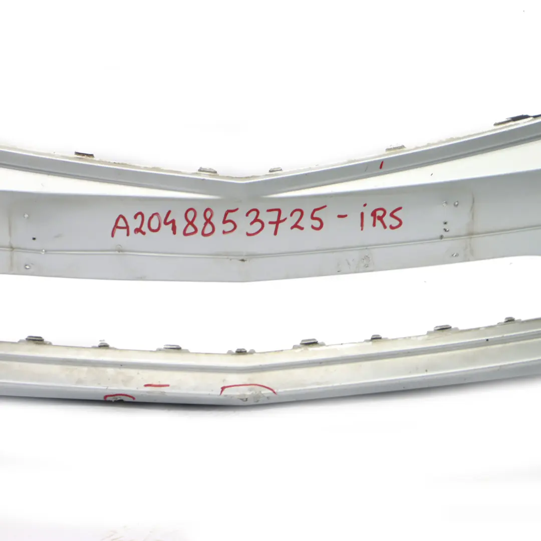 Mercedes W204 Front Bumper AMG Trim Panel Cover Iridium Silver Metallic - 775