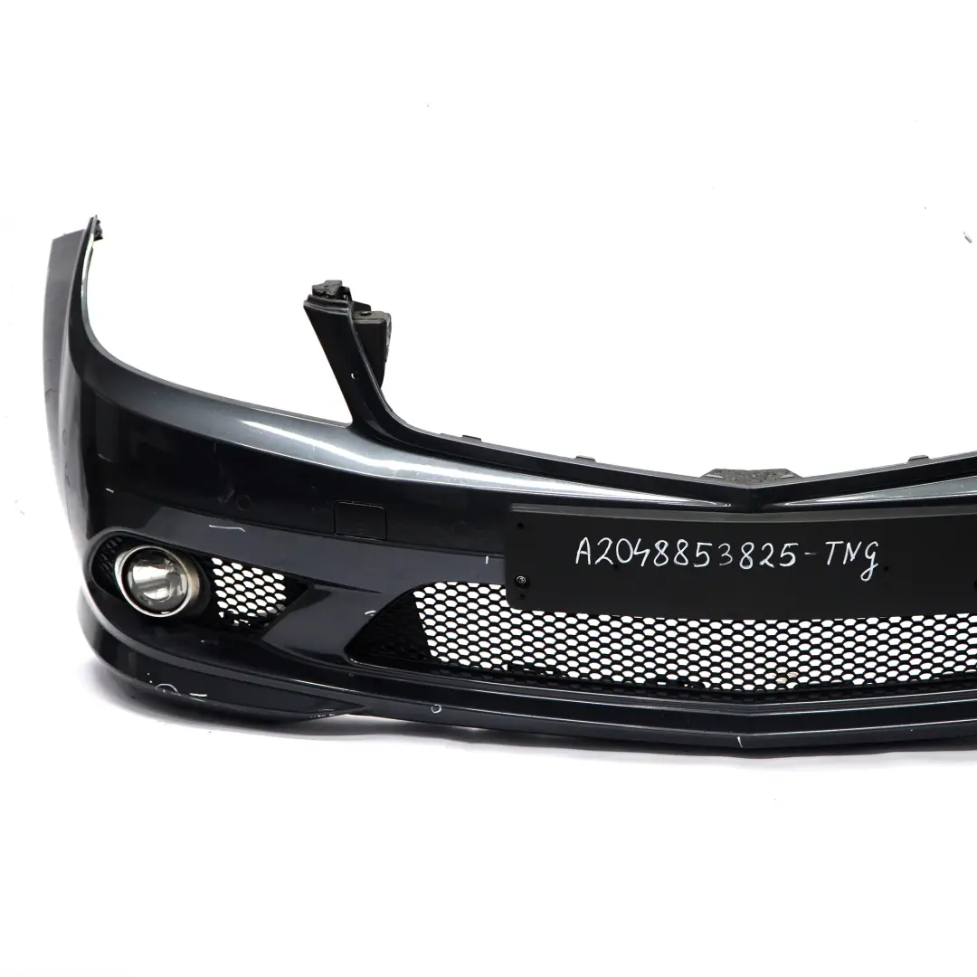 Mercedes W204 Front Bumper AMG Parktronic Trim Panel Cover Tenorite Grey - 755