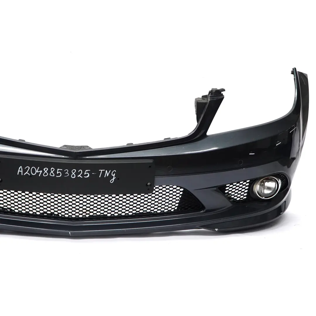 Mercedes W204 Front Bumper AMG Parktronic Trim Panel Cover Tenorite Grey - 755