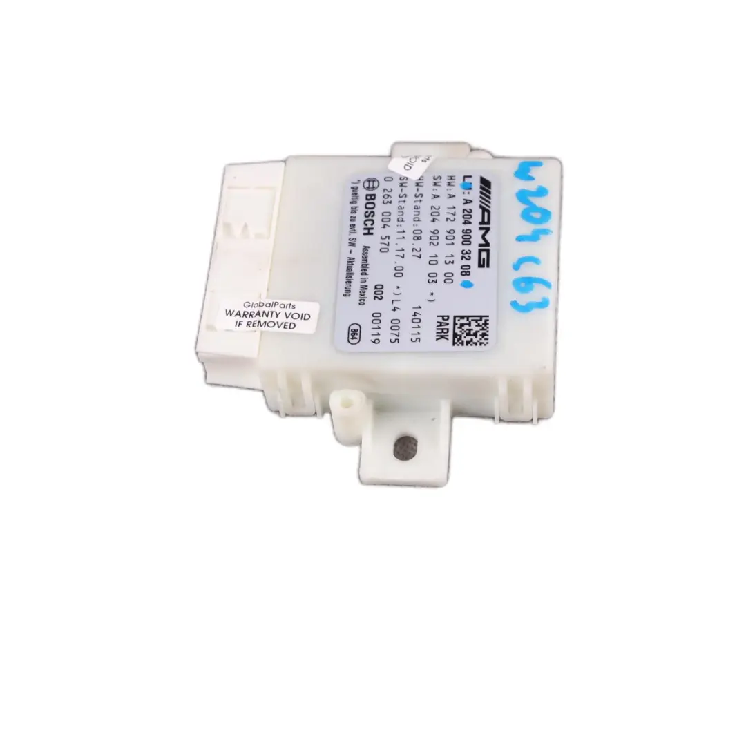 Mercedes W204 C63 PDC Parking Distance Control Unit Module Sensor A2049003208