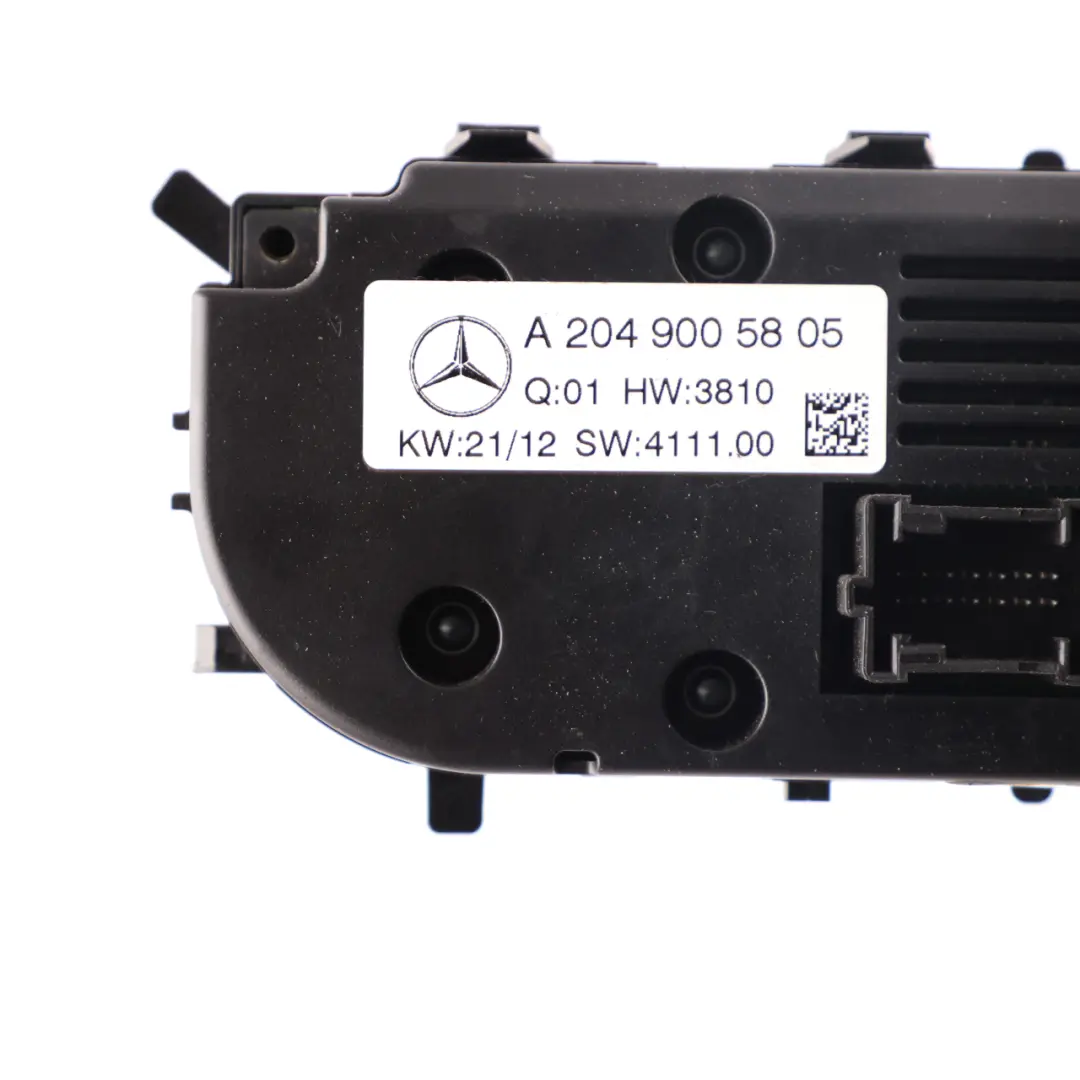 Mercedes W204 Calentador Climatizador Aire Con Interruptor Unidad A2049005805