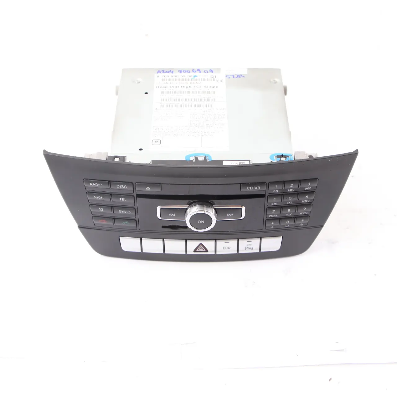 Mercedes W204 COMAND Navigation CD Player Radio Sat Nav Head Unit A2049005908