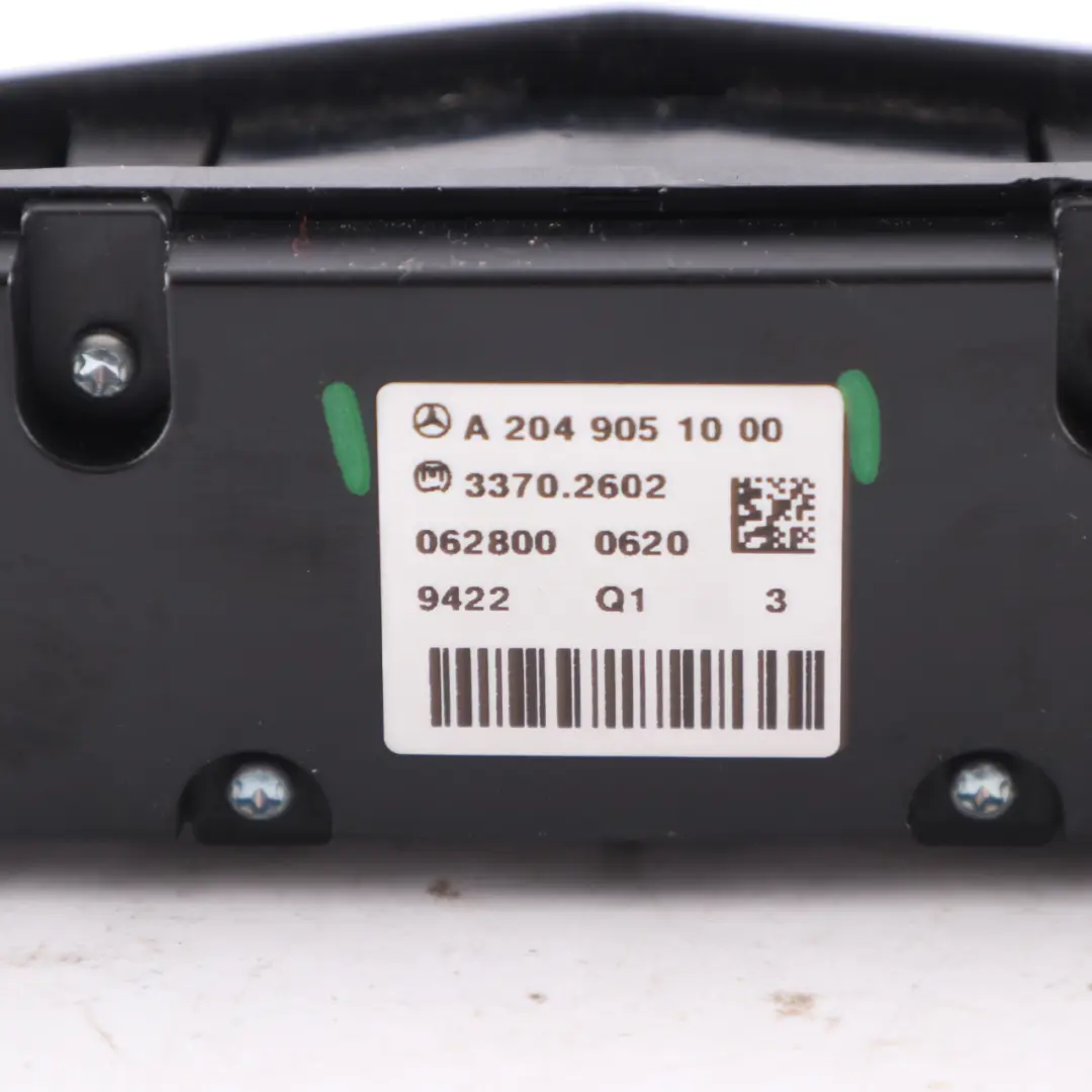 Mercedes W204 Dashboard Switch Control Panel Heated Seats PDC Button A2049051000